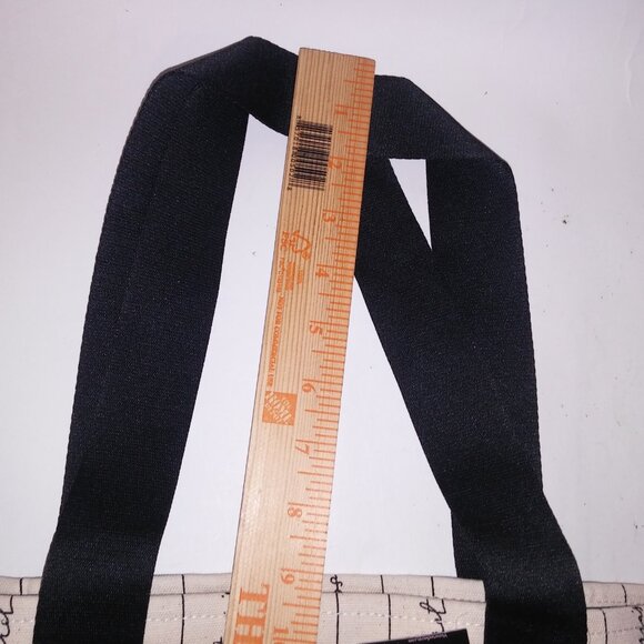 Victoria Secret Tote Bag Cream Black Allover Signature Logo Canvas Zip Up New Wi - Picture 7 of 11